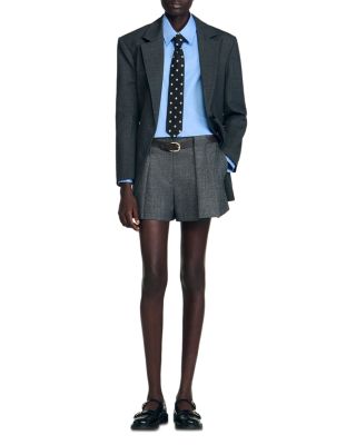 Detachable Tie Cropped Shirt