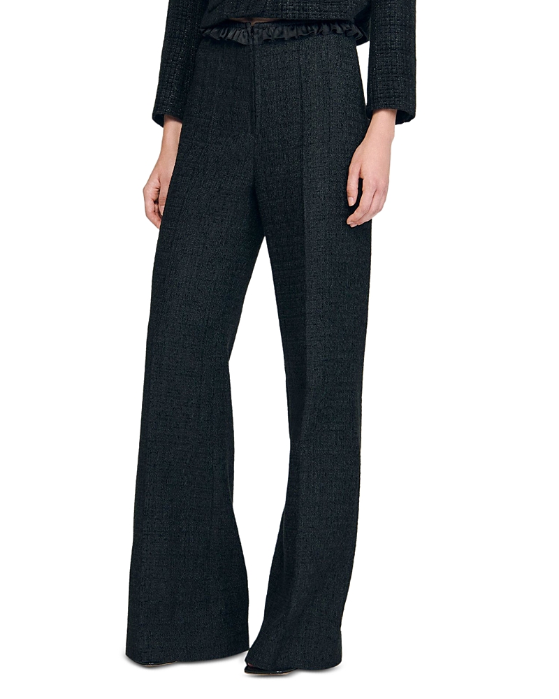 Sandro Tweed Suit Trousers