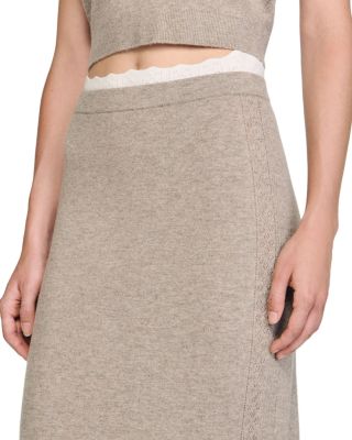 Two Tone Midi Skirt