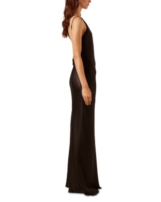La Lune One Shoulder Cowl Back Gown