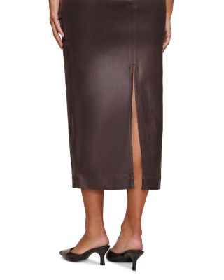 Esme Coated Denim Midi Dress