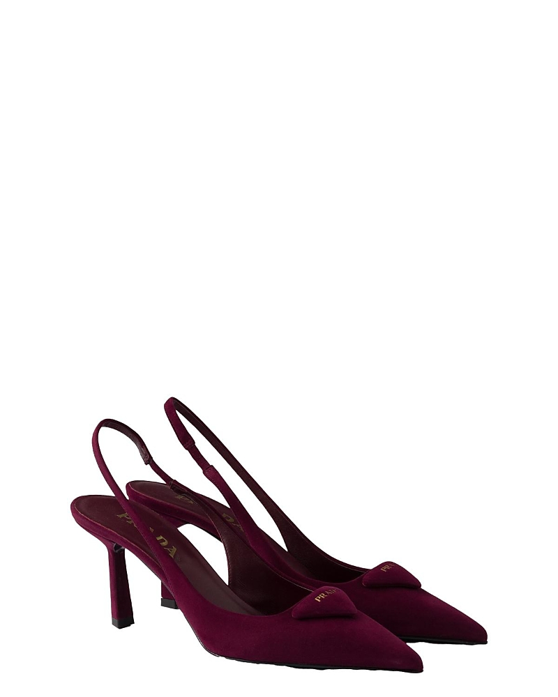 Prada Women's Suede Slingback Pumps