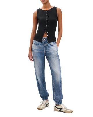 Miramar Mid Rise Terry Jogger Jeans in Lakewood