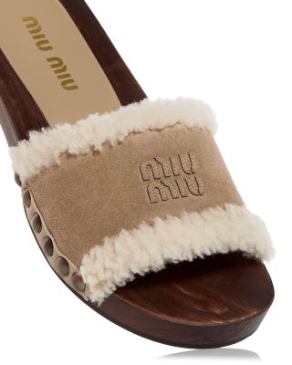 Women&#39;s Shearling Clogs
