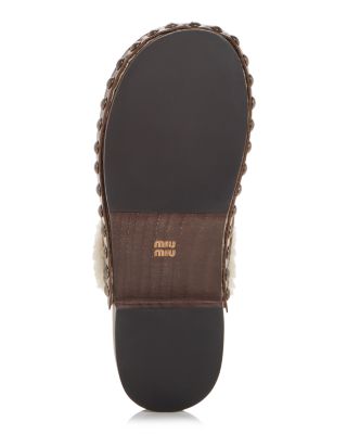 Women's Moccasters Shearling Clogs