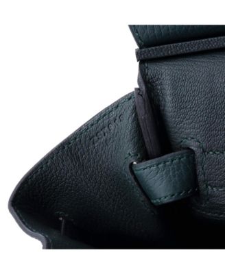 Birkin 30 Handbag Green Clemence with Gold Hardware