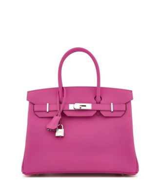 Pre-Owned HERMÈS - Birkin 30 Handbag Pink Epsom with Palladium Hardware