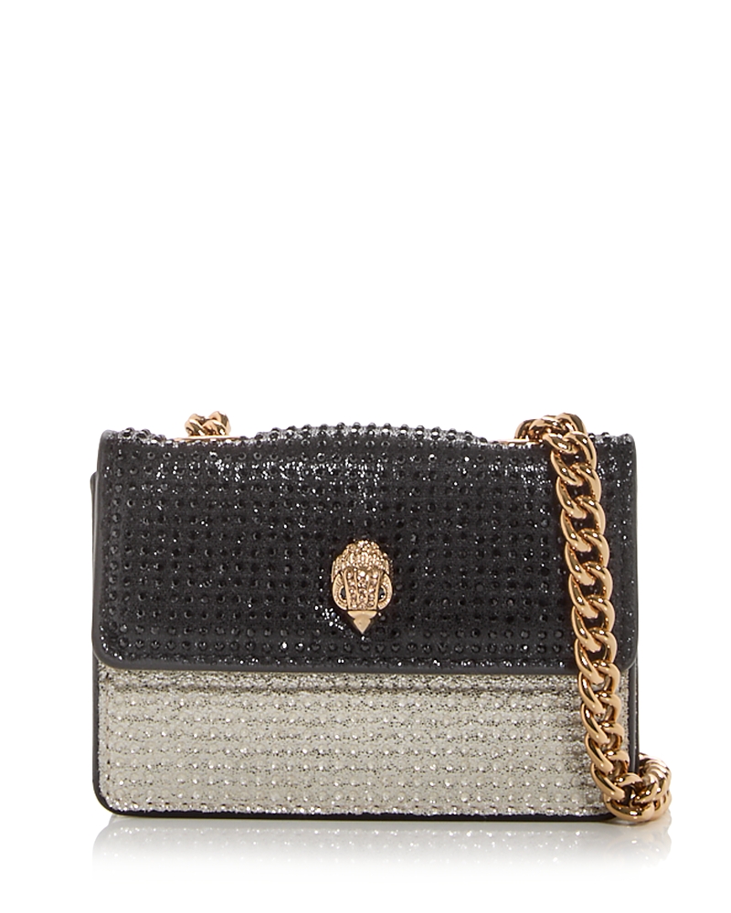 Kurt Geiger Micro Kensington Crossbody Bag In Gray