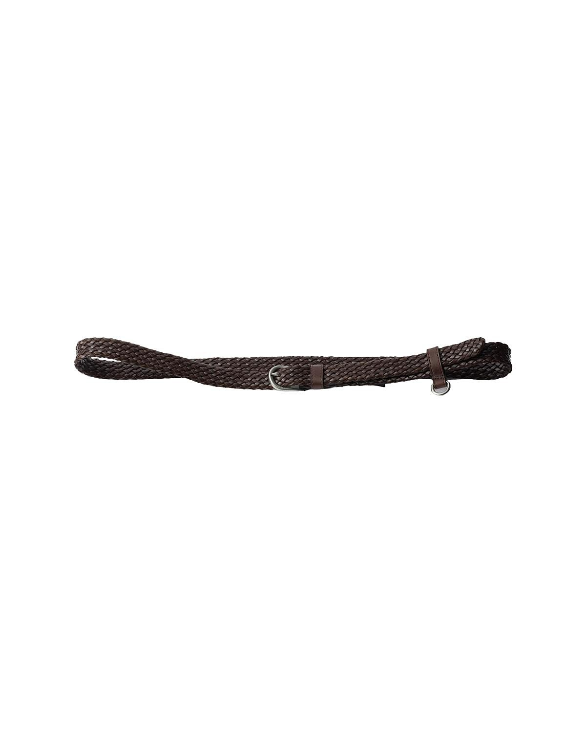 Prada Narrow Braided Leather Belt