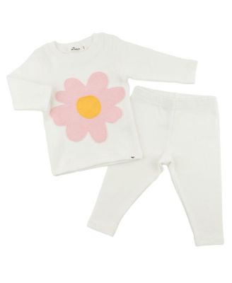 Girls' Daisy Applique Two Piece Set - Baby