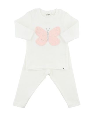 oh baby! - Girls' Butterfly Fleck Tulle Applique 2-Piece Set - Baby