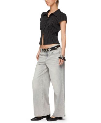  Petite Magda Low Rise Jeans in Acid Wash