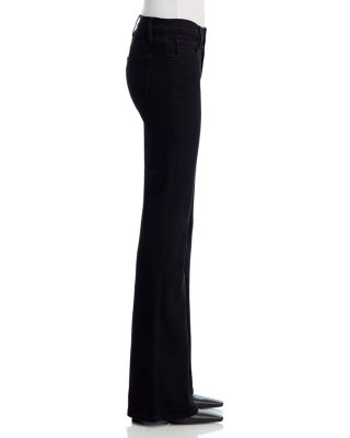 The Icon High Rise Flare Leg Jeans in Black