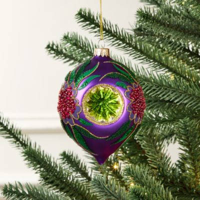 Decorative Glass Drop Ornament - Exclusive