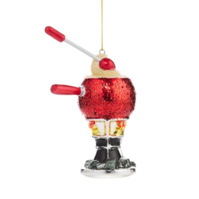 Glass Fondue Pot Ornament