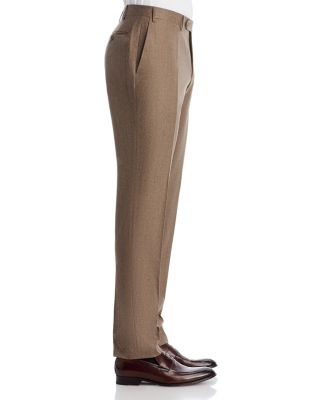 Capri Slim Fit Wool Flannel Trousers
