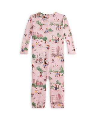 Girls' Polo Bear Cotton Footed Zip Coverall - Baby