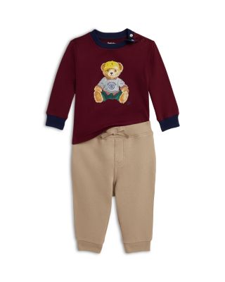 Boys' Polo Bear Jersey Tee & Fleece Pant Set - Baby