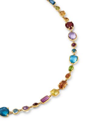 18K Yellow Gold Rock Candy&reg; Multi Stone Mixed Cut All Around Collar Necklace, 17.75" - Exclusive