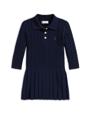 Girls' Mini Cable Polo Sweater Dress - Baby