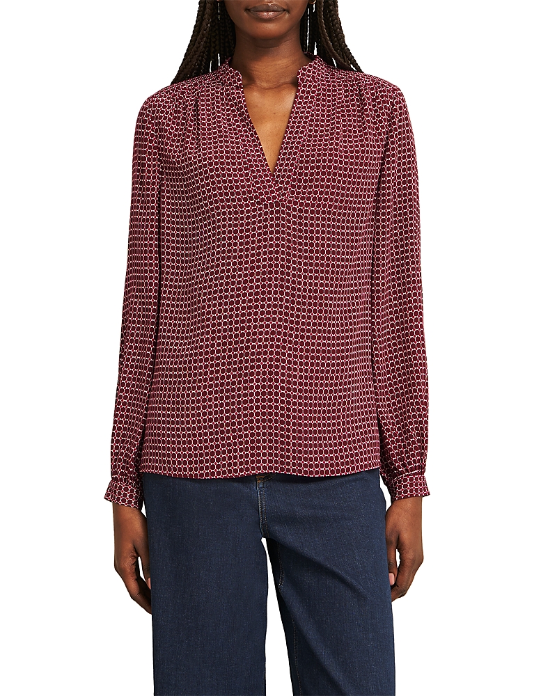 Hobbs London Mila Blouse In Red