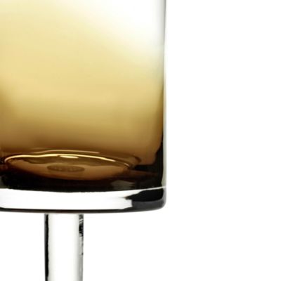 White Wine Glass Amber Zuma, Set of 4