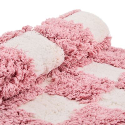 Checkerboard Bath Rug, 24" x 40"