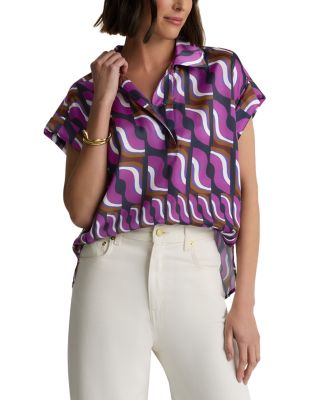 70s Block Print Top