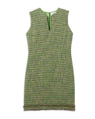 Soft Lurex Stripe Tweed Dress