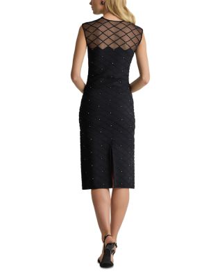 Engineered Trellis Knit Dress