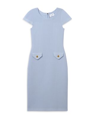 Mixed Flatback Rib Knit Dress