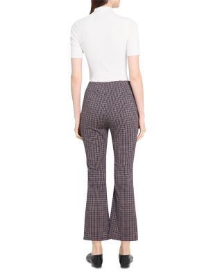 Kick Flare Plaid Pants