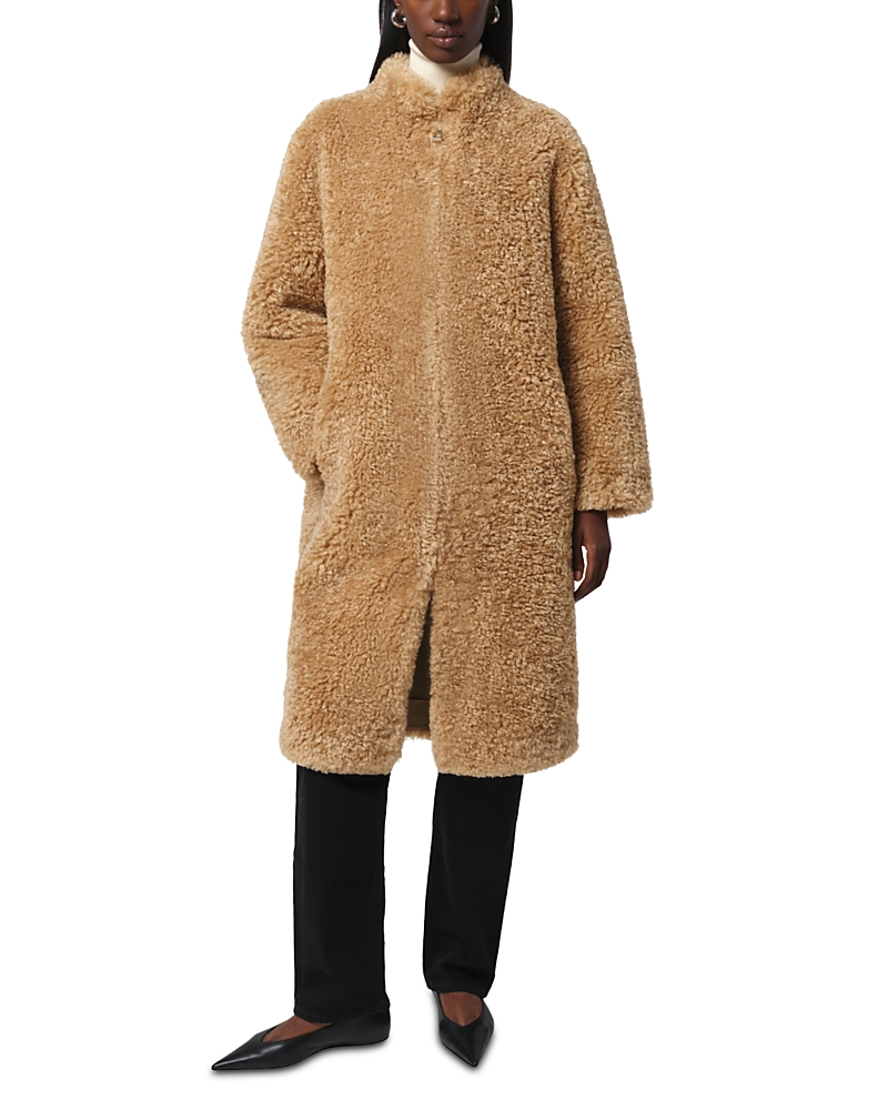 Apparis Jude Bouclette Overcoat In Green