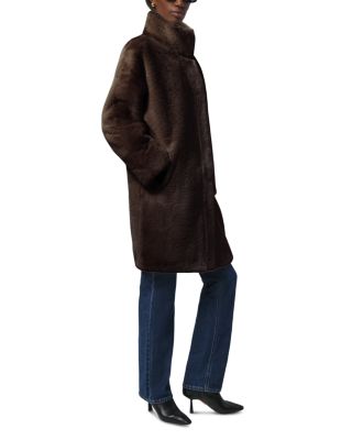 Blair Faux Fur Mid Length Coat