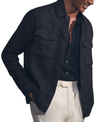 REISS - Eze Linen Twin Pocket Shirt Jacket