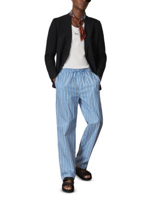 Che Chica Drawstring Stripe Cotton Poplin Pants