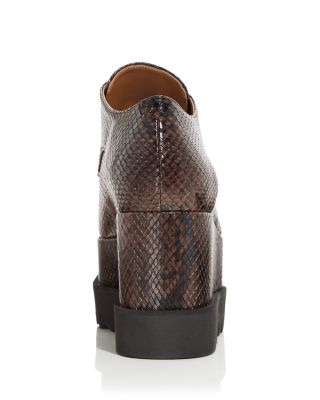 Women's Elyse Snake Embossed Wedge Sneakers