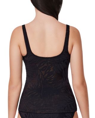 Skyfall D Cup Tankini Top &amp; Mid Rise Lace Bikini Bottom