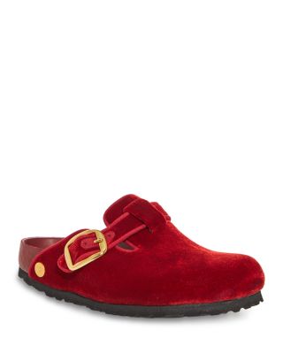 Birkenstock - Women's Boston Big Buckle Velvet Exquisite Clogs - Exclusive