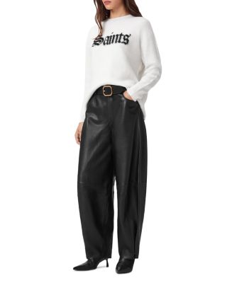 Jet Lea Leather Barrel Pants