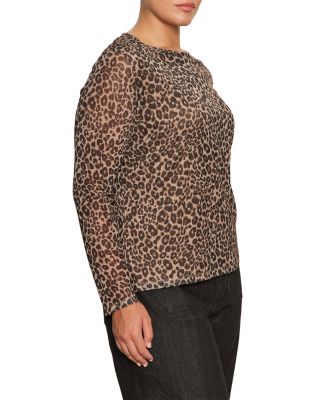 Long Sleeve Mesh Top