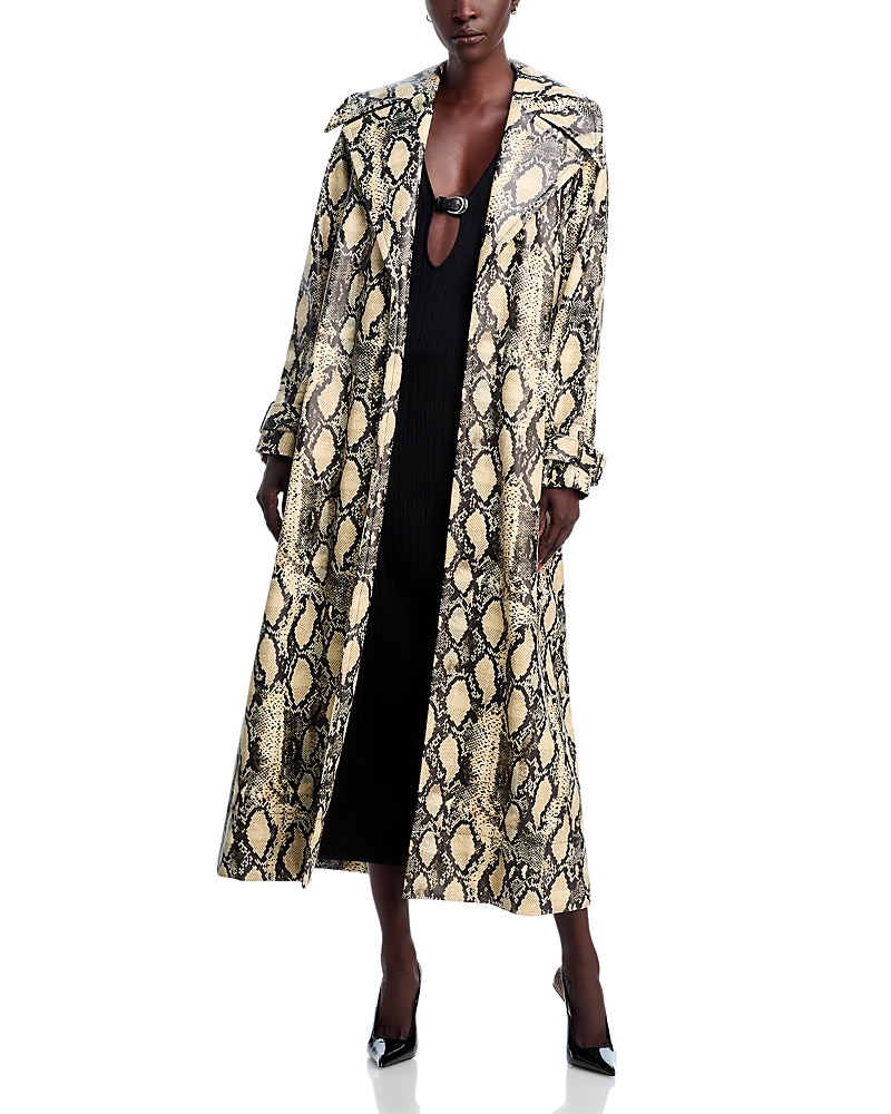 Toccin Chloe Trench Coat In Multi