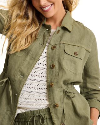 Two Palms Linen Jacket