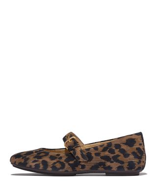 Women's Delicato Leopard Mary Jane Flats