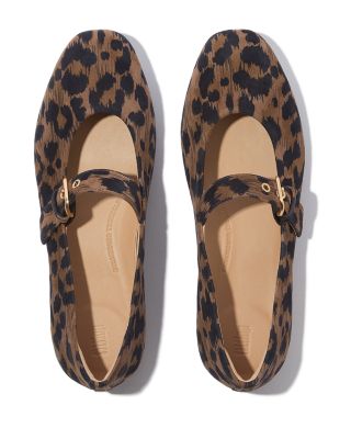 Women's Delicato Leopard Mary Jane Flats