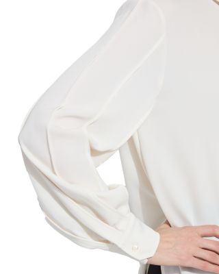 Ivette Pleated Balloon Sleeved Blouse