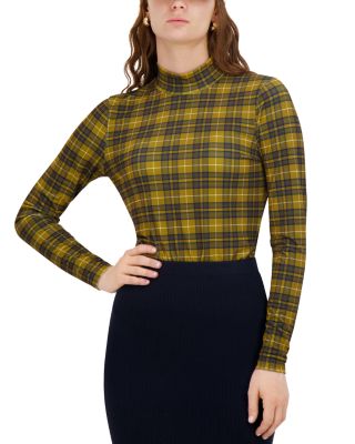 Printed Mock Neck Top 