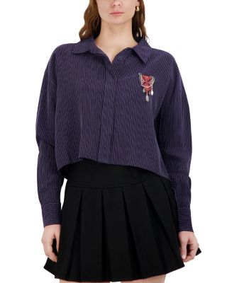 Cropped Button Up Shirt 