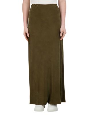 Brushed Straight Slip Skirt