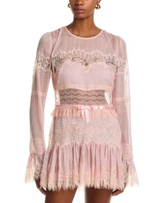 Sevilla Lace Trim Mini Dress